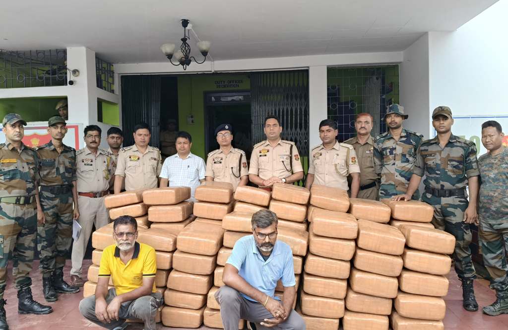 চুরাইবাড়িতে আটক ৪ কোটি টাকার গাঁজা 