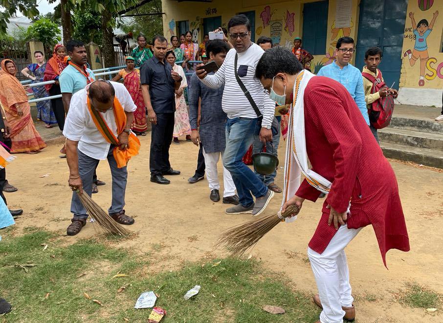 আম্বেদকরের জন্মজয়ন্তীতে স্বচ্ছ ভারত অভিযান বিজেপির 