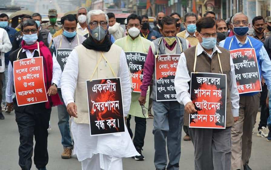 বিরোধী দলের কণ্ঠ শুনতে প্রস্তুত নয় বিজেপি : মানিক সরকার