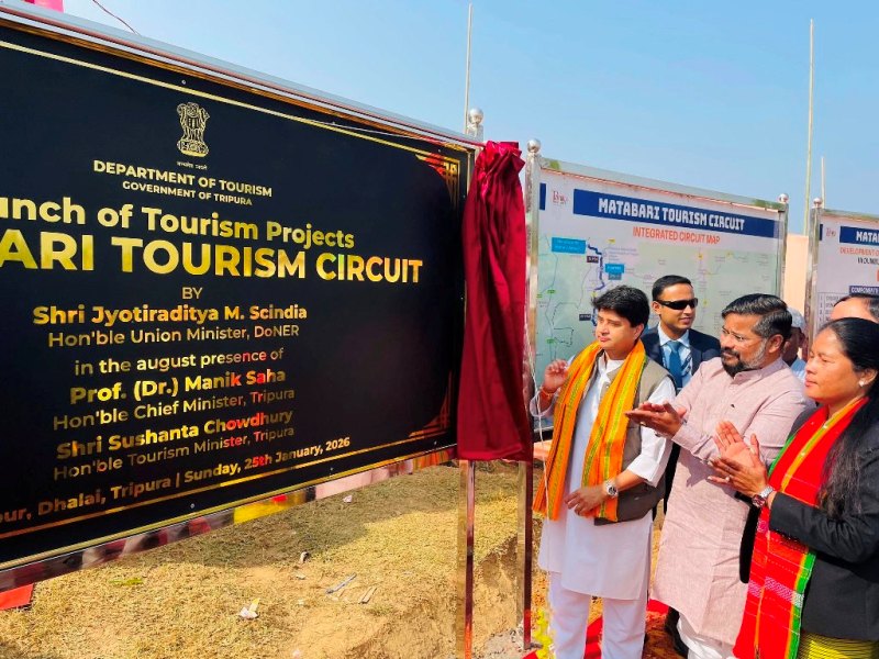 উত্তর-পূর্বাঞ্চলের মধ্যে ত্রিপুরায় পর্যটন শিল্প উন্নয়নের দারুণ সম্ভাবনা রয়েছে : ডোনার মন্ত্রী