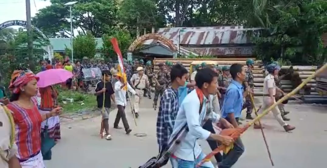 বিজেপি-তিপ্রামথার সংঘর্ষে উত্তপ্ত মুঙ্গিয়াকামি