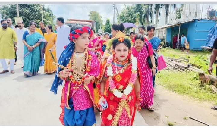 শ্রীকৃষ্ণের জন্মাষ্টমীতে রেলি তেলিয়ামুড়ায় 