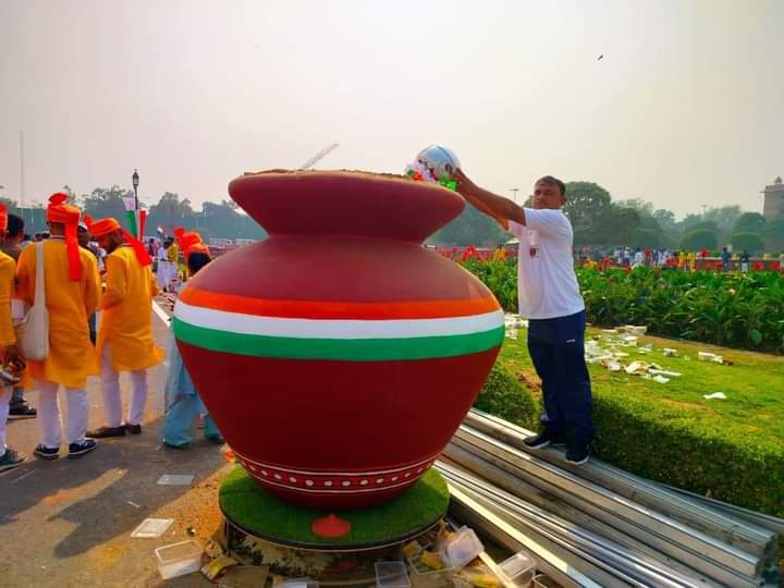 অমৃত কলস পৌঁছলো দিল্লিতে