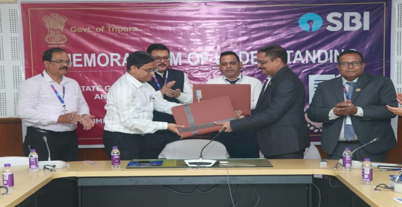 কর্মচারিদের সুবিধায় রাজ্য সরকার এবং স্টেট ব্যাঙ্ক অফ ইন্ডিয়ার মধ্যে মউ স্বাক্ষর
