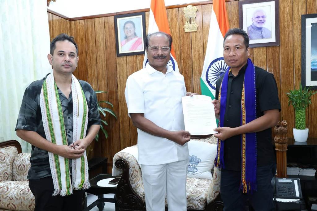 রাজ্যপালের কাছে পূর্ণচন্দ্র জমাতিয়ার পদত্যাগপত্র পেশ