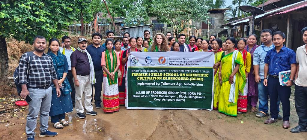 খোয়াই জেলায় বিশ্বব্যাংক কারিগরি দলের পরিদর্শন